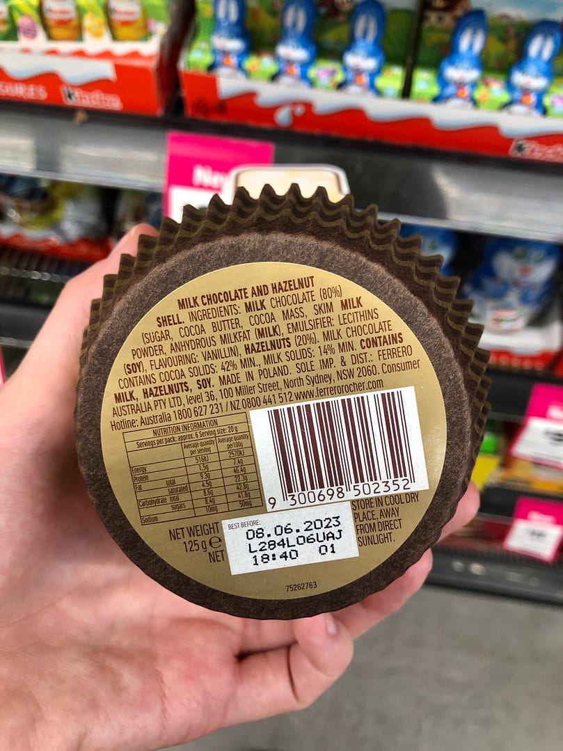 Grand Ferrero Rocher Ingredient List