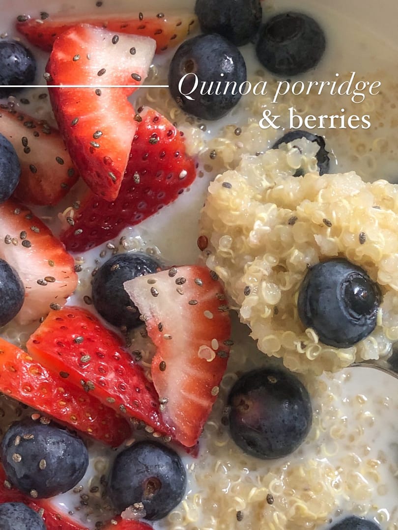 Quinoa Porridge with berries